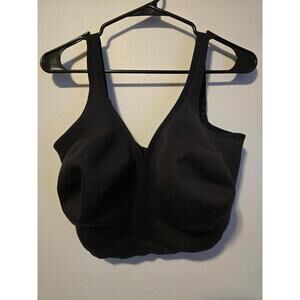 Cacique Black Unlined Full Coverage No Wire Bra (38J)